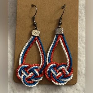 New Artisan made Patriotic Earrings